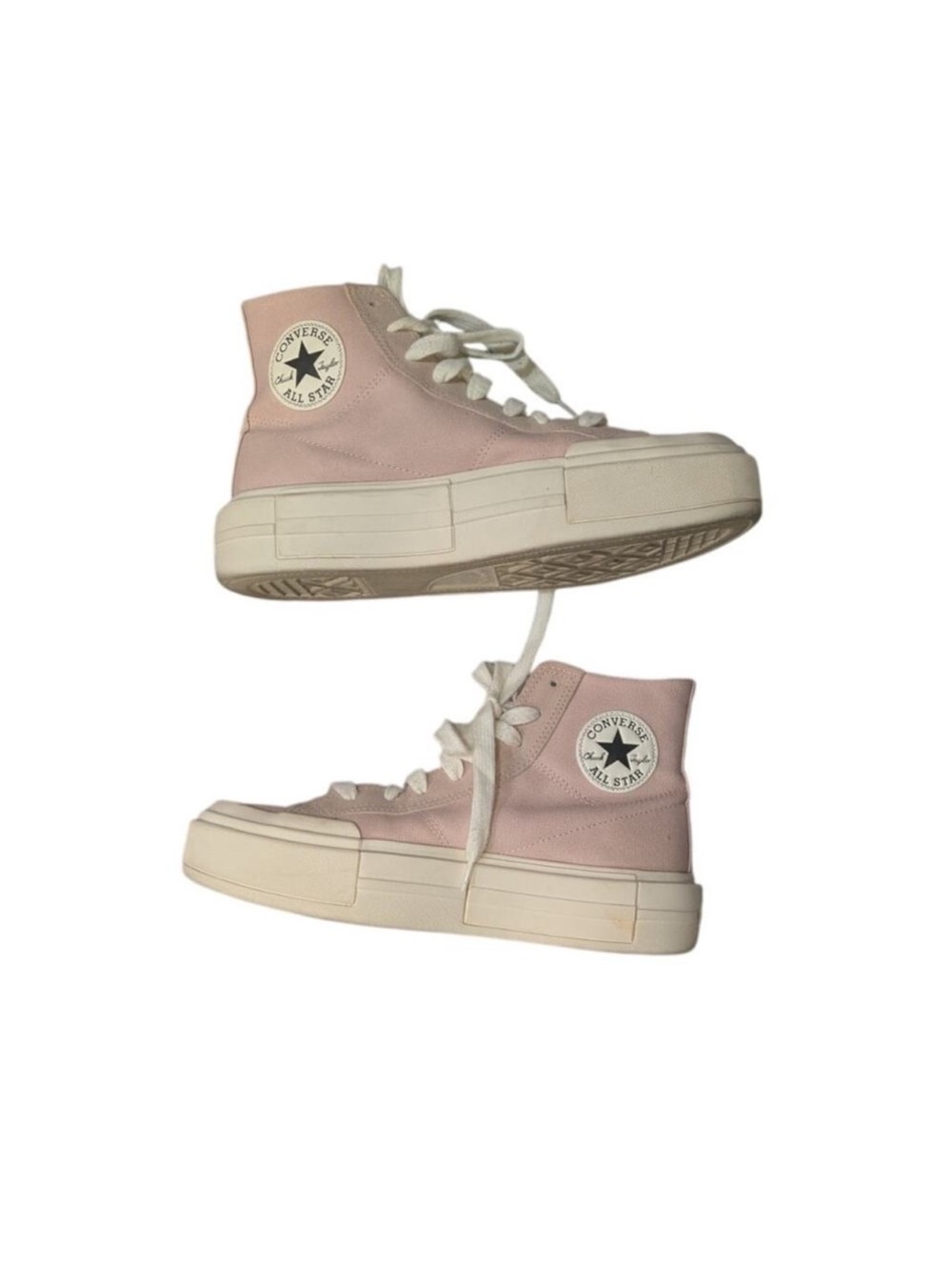 Converse High Top Platform Sneakers - Pale Pink